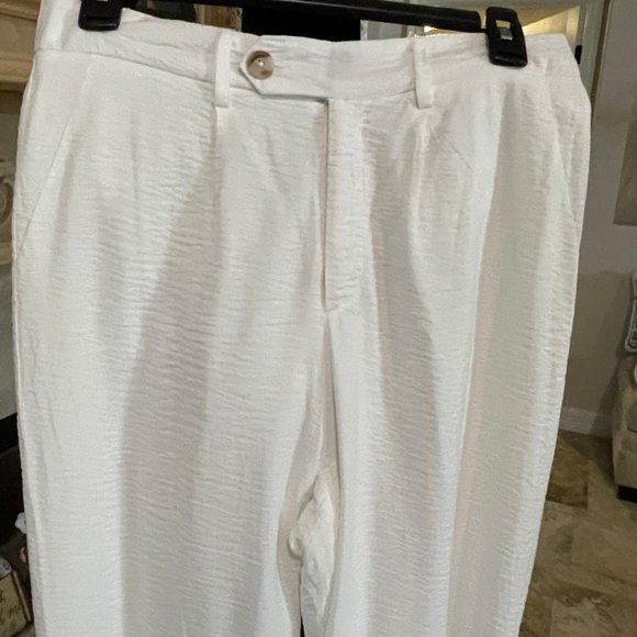 NWT Gibson Latimer white pants with lining size 10 - Picture 2 of 5